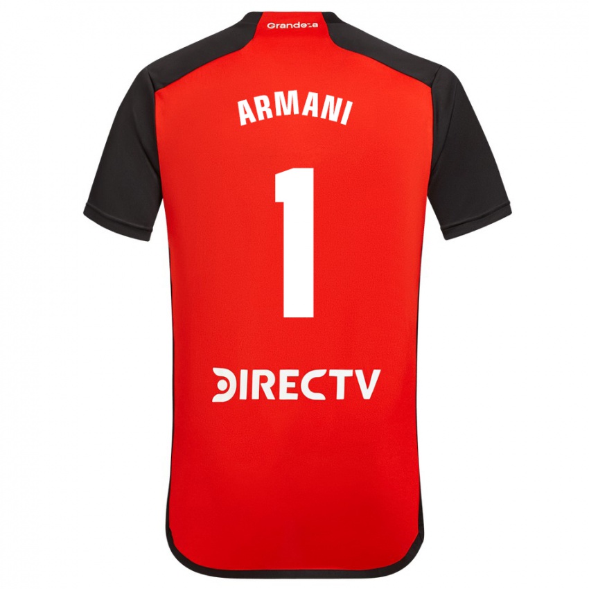 Heren Franco Armani #1 Rood Uitshirt Uittenue 2023/24 T-Shirt