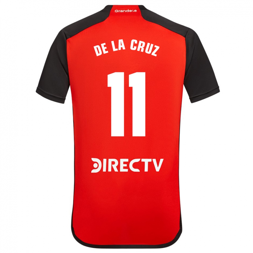 Heren Nicolas De La Cruz #11 Rood Uitshirt Uittenue 2023/24 T-Shirt