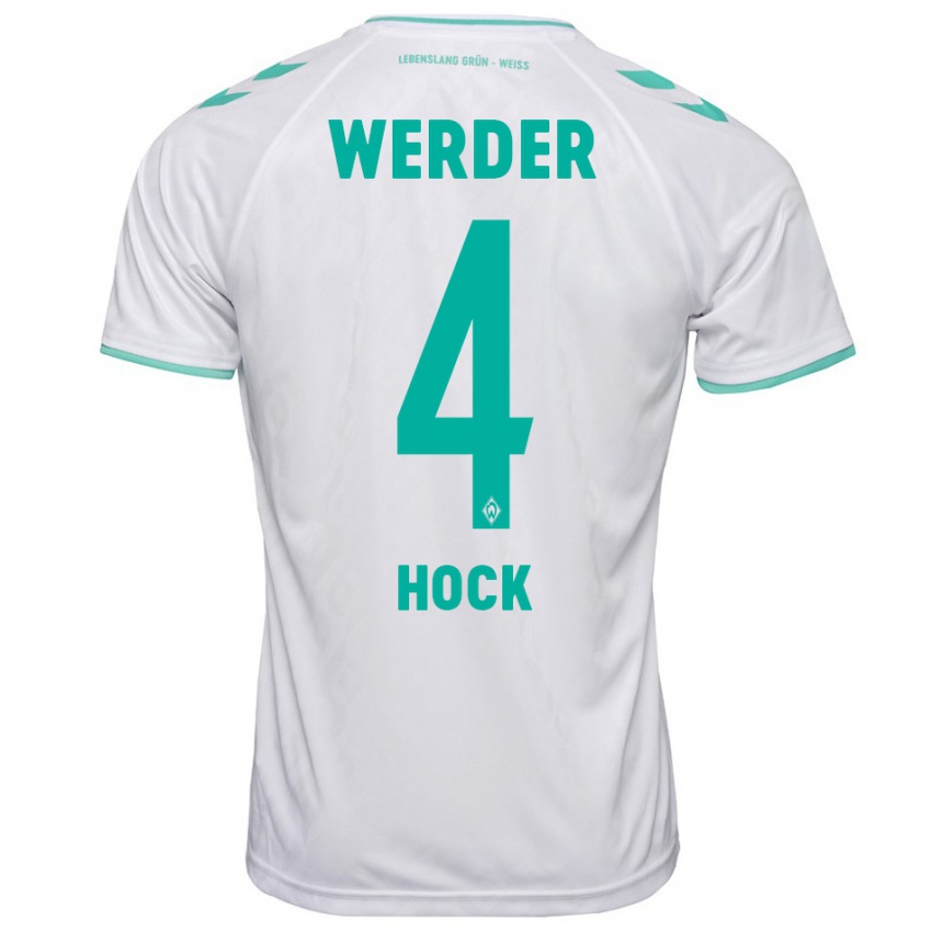 Heren Alexander Höck #4 Wit Uitshirt Uittenue 2023/24 T-Shirt