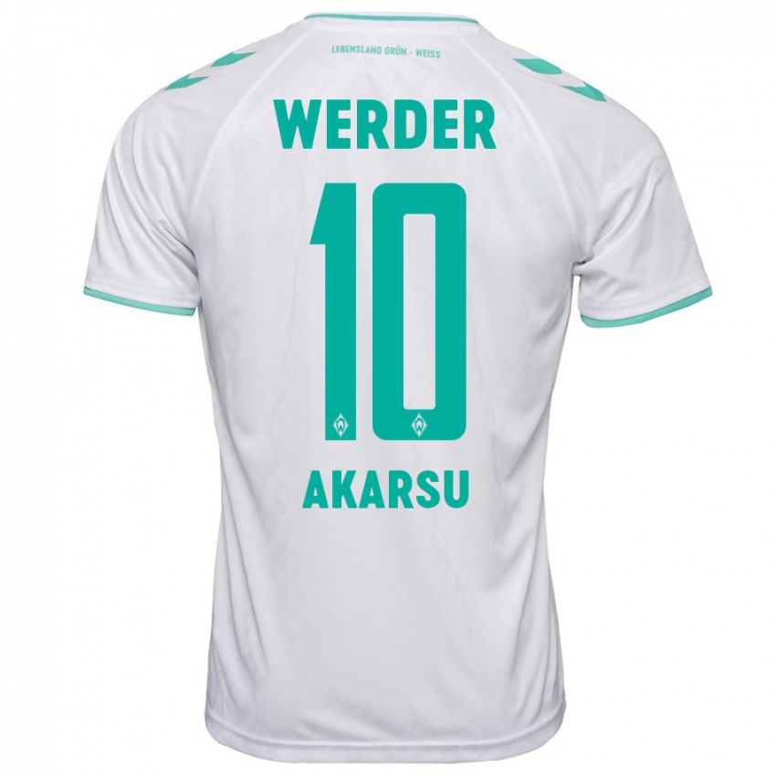 Heren Mikail Bura Akarsu #10 Wit Uitshirt Uittenue 2023/24 T-Shirt