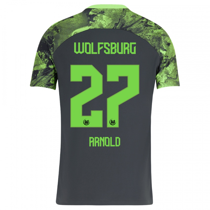 Heren Maximilian Arnold #27 Donker Grijs Uitshirt Uittenue 2023/24 T-Shirt