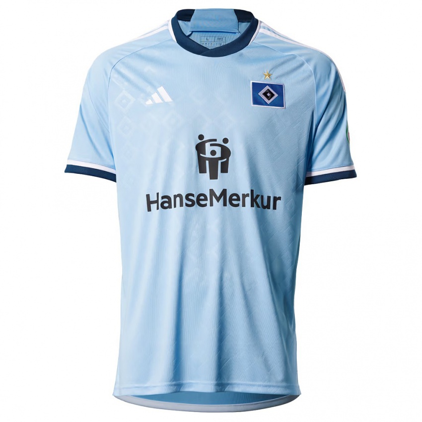 Heren Henri Maximilian Schümann #0 Blauw Uitshirt Uittenue 2023/24 T-Shirt