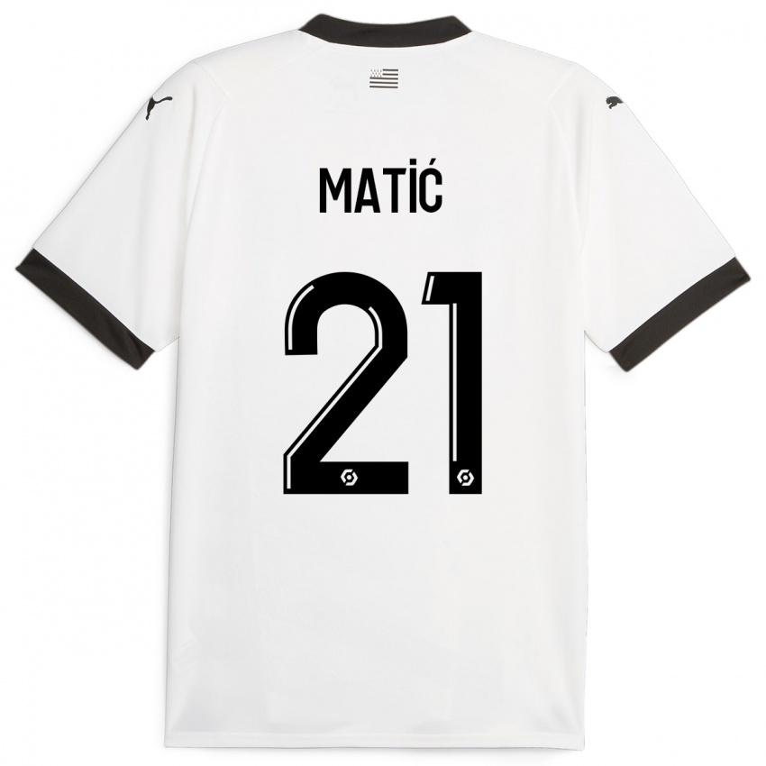 Heren Nemanja Matic #21 Wit Uitshirt Uittenue 2023/24 T-Shirt