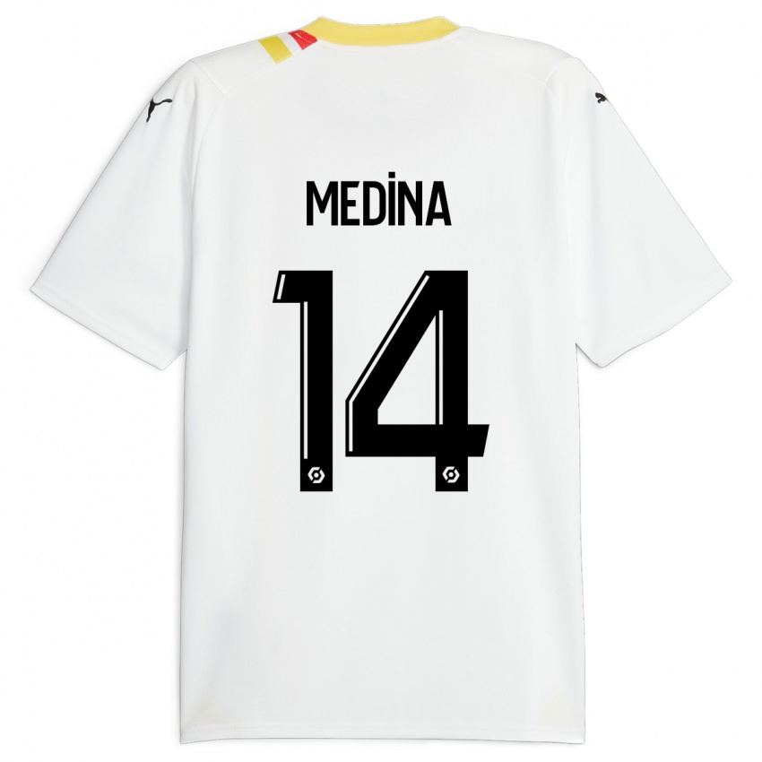 Heren Facundo Medina #14 Zwart Uitshirt Uittenue 2023/24 T-Shirt