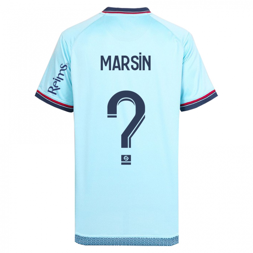 Heren Antonin Marsin #0 Hemelsblauw Uitshirt Uittenue 2023/24 T-Shirt