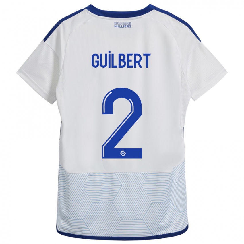 Heren Frédéric Guilbert #2 Wit Uitshirt Uittenue 2023/24 T-Shirt