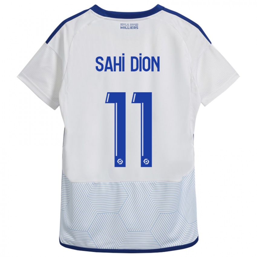 Heren Moïse Sahi Dion #11 Wit Uitshirt Uittenue 2023/24 T-Shirt