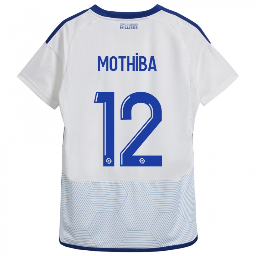 Heren Lebo Mothiba #12 Wit Uitshirt Uittenue 2023/24 T-Shirt