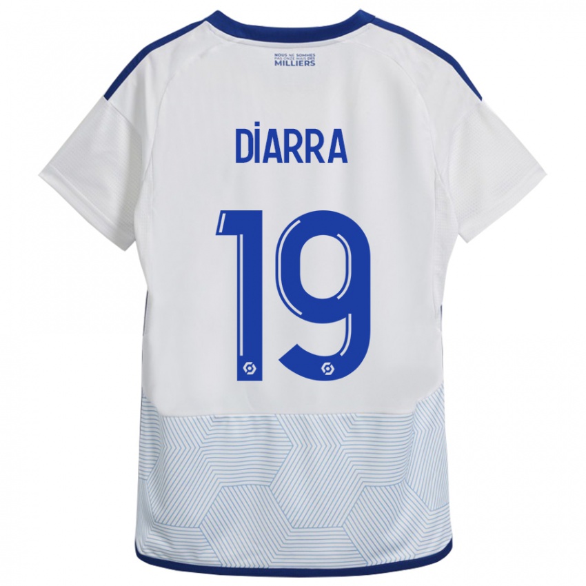 Heren Habib Diarra #19 Wit Uitshirt Uittenue 2023/24 T-Shirt