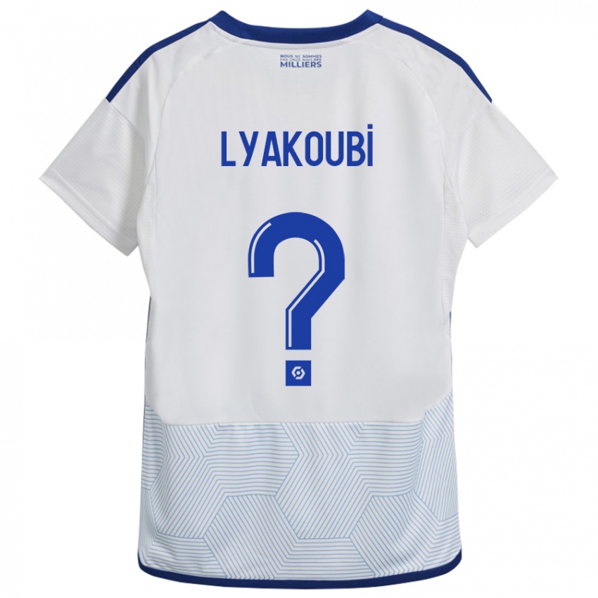 Heren Oussama Lyakoubi #0 Wit Uitshirt Uittenue 2023/24 T-Shirt