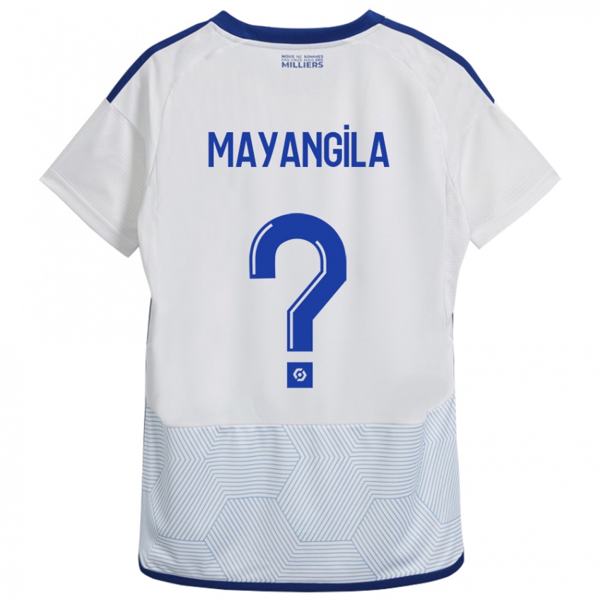 Heren Ryan Tutu Mayangila #0 Wit Uitshirt Uittenue 2023/24 T-Shirt