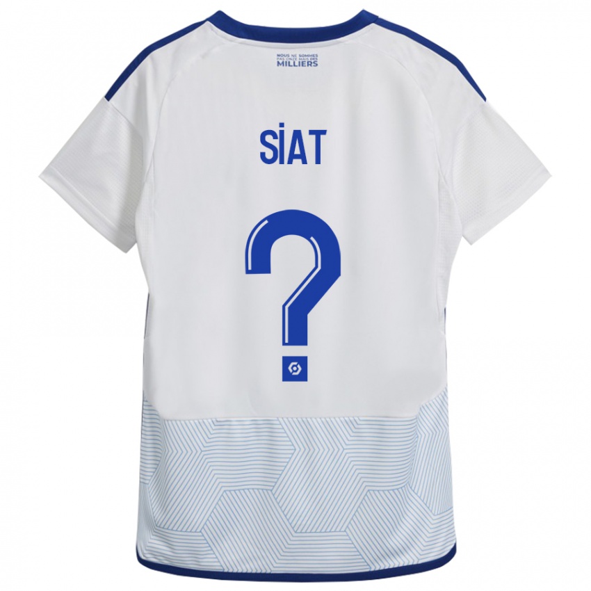 Heren Victor Siat #0 Wit Uitshirt Uittenue 2023/24 T-Shirt