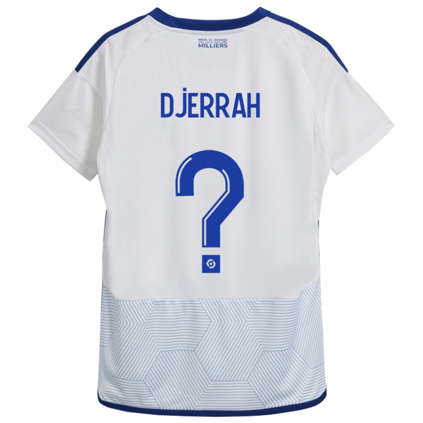 Heren Karim Djerrah #0 Wit Uitshirt Uittenue 2023/24 T-Shirt