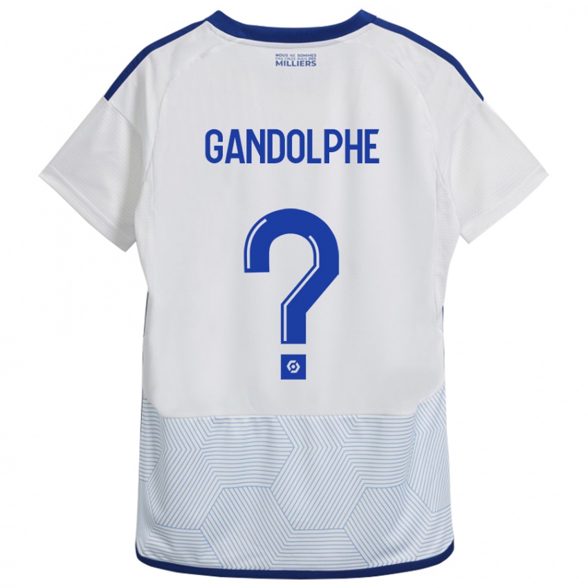 Heren Adrien Gandolphe #0 Wit Uitshirt Uittenue 2023/24 T-Shirt