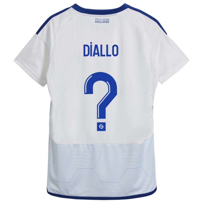 Heren Tidiane Diallo #0 Wit Uitshirt Uittenue 2023/24 T-Shirt