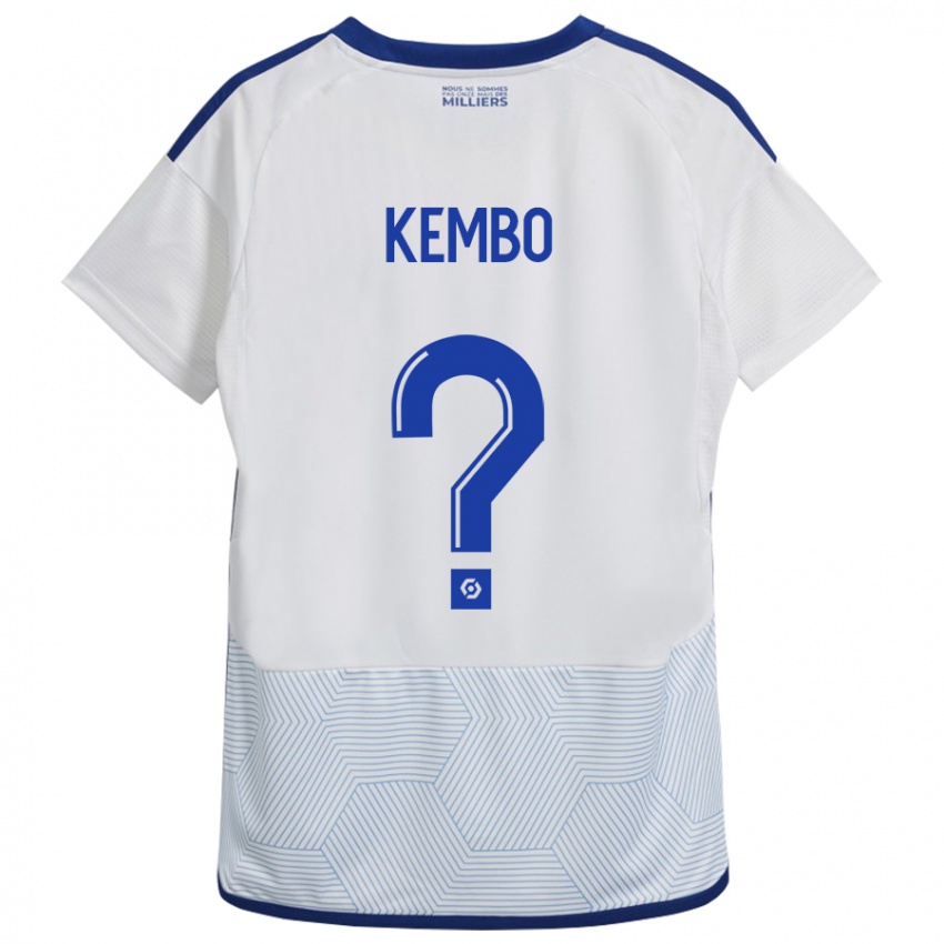 Heren Driss Kembo #0 Wit Uitshirt Uittenue 2023/24 T-Shirt