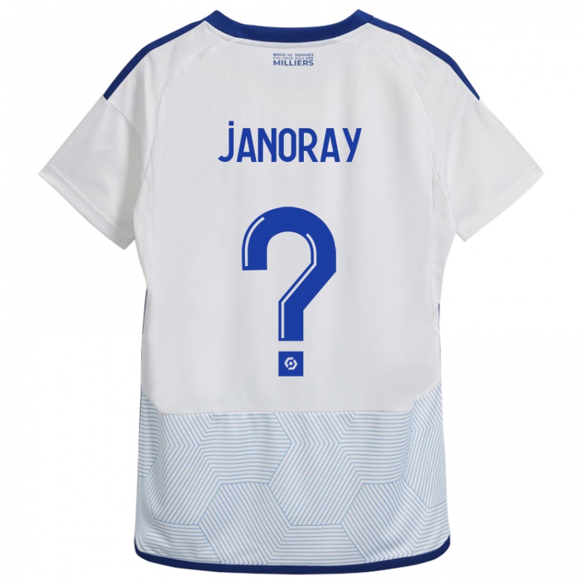 Heren Sacha Janoray #0 Wit Uitshirt Uittenue 2023/24 T-Shirt