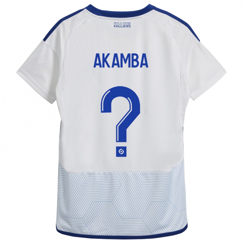 Heren Fred Akamba #0 Wit Uitshirt Uittenue 2023/24 T-Shirt