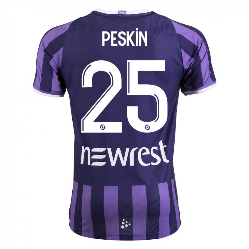 Heren Kelso Peskin #25 Paars Uitshirt Uittenue 2023/24 T-Shirt