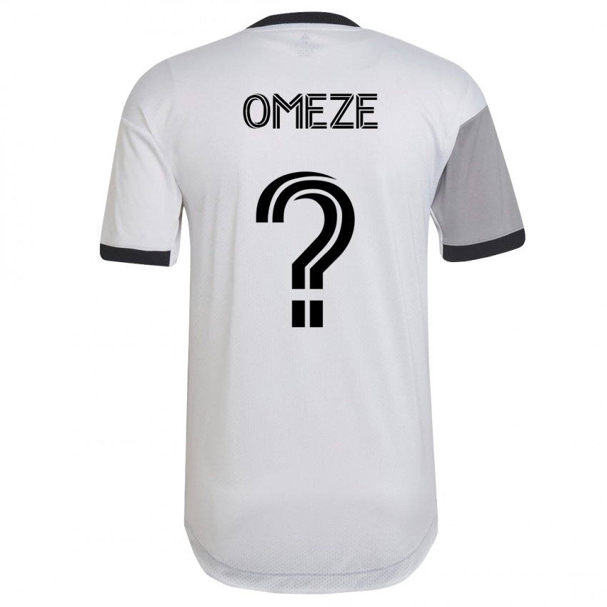 Heren Chimere Omeze #0 Wit Uitshirt Uittenue 2023/24 T-Shirt
