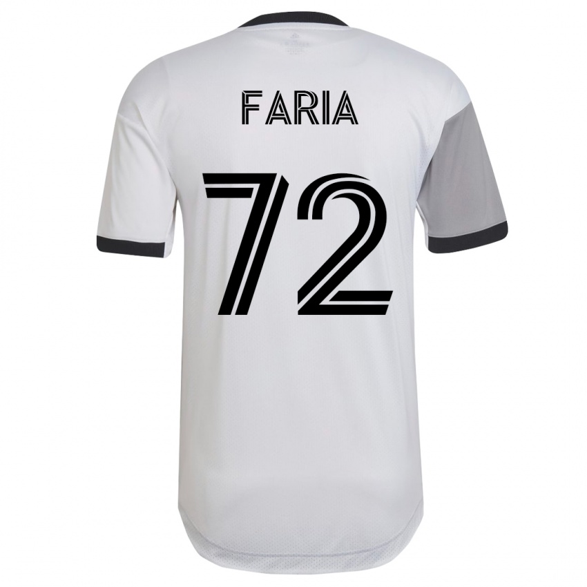 Heren Jordan Faria #72 Wit Uitshirt Uittenue 2023/24 T-Shirt