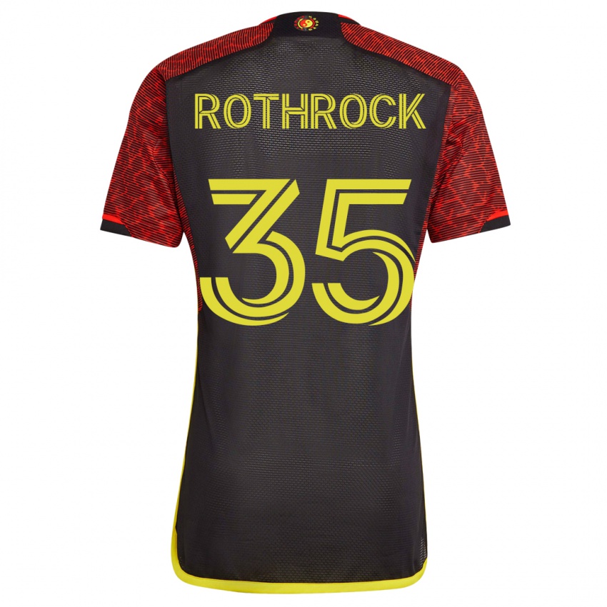 Heren Paul Rothrock #35 Oranje Uitshirt Uittenue 2023/24 T-Shirt