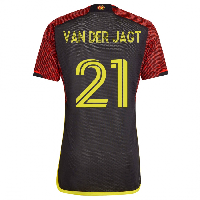 Heren Olivia Van Der Jagt #21 Oranje Uitshirt Uittenue 2023/24 T-Shirt