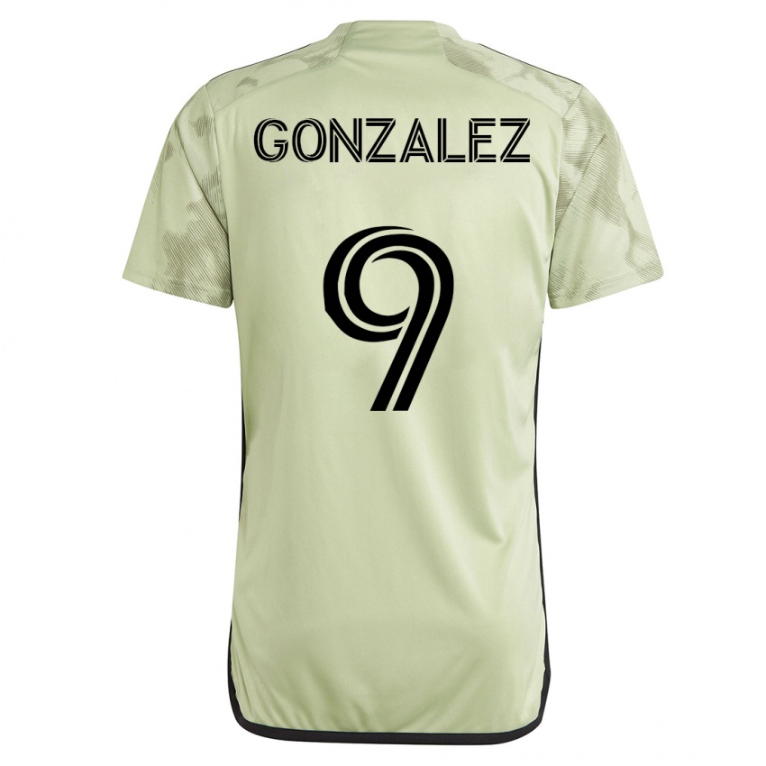 Heren Mario Gonzalez #9 Groente Uitshirt Uittenue 2023/24 T-Shirt