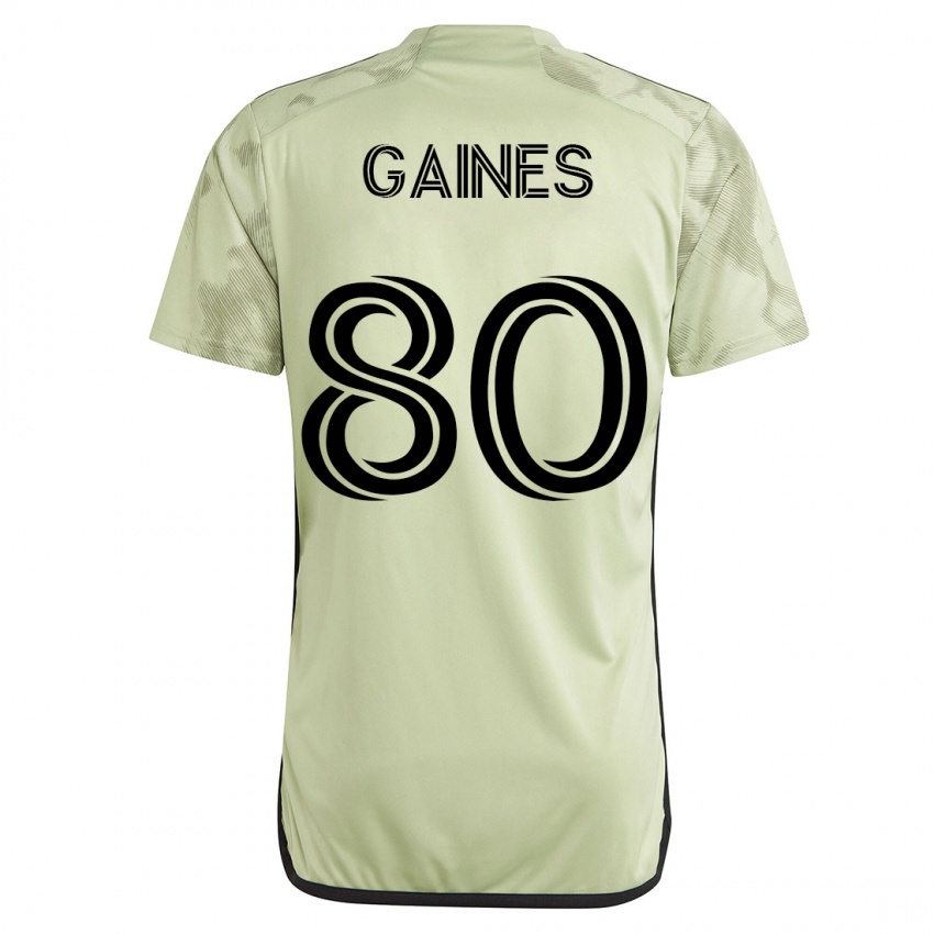 Heren Julian Gaines #80 Groente Uitshirt Uittenue 2023/24 T-Shirt