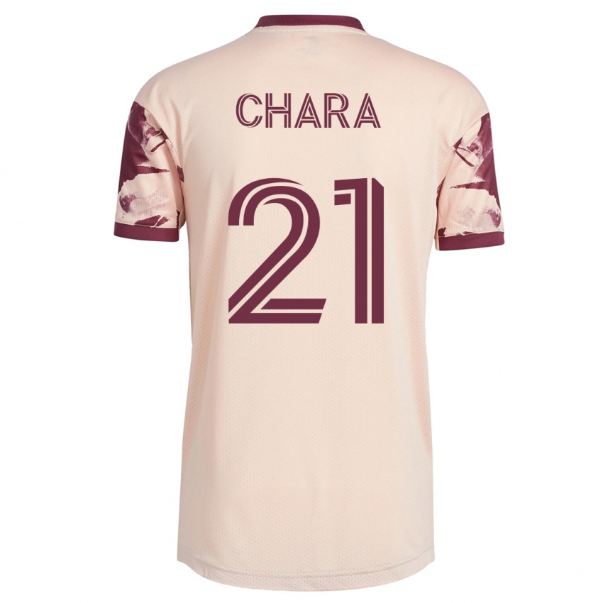 Heren Diego Chará #21 Gebroken Wit Uitshirt Uittenue 2023/24 T-Shirt