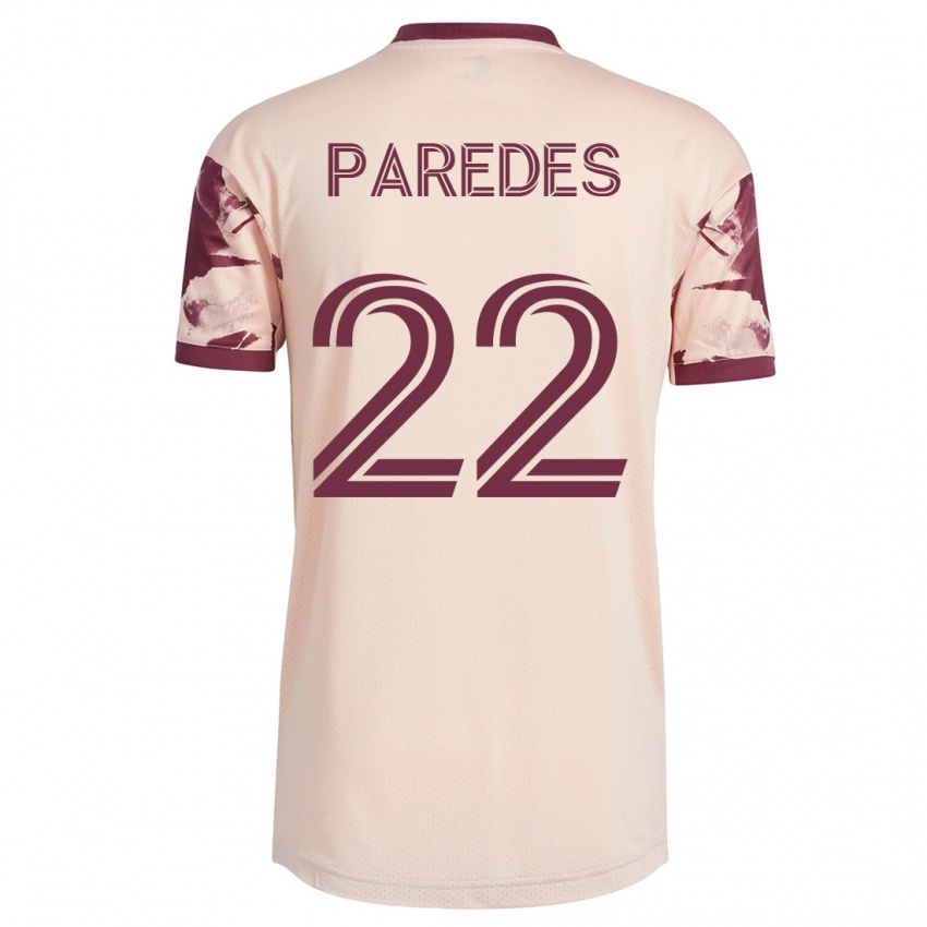 Heren Cristhian Paredes #22 Gebroken Wit Uitshirt Uittenue 2023/24 T-Shirt