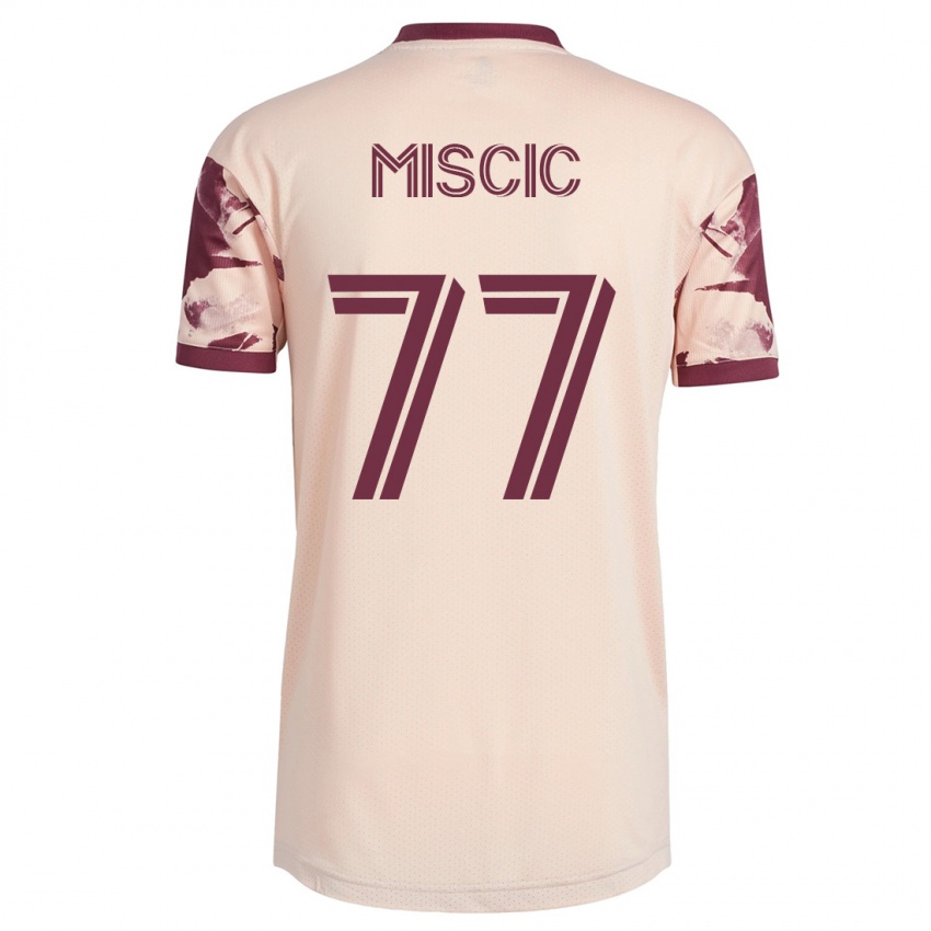 Heren Selmir Miscic #77 Gebroken Wit Uitshirt Uittenue 2023/24 T-Shirt