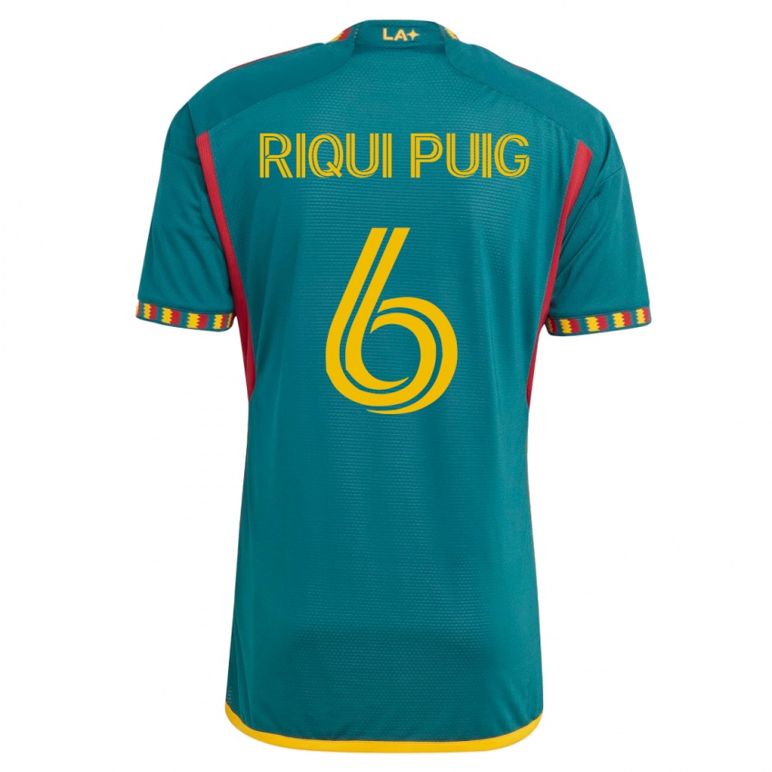 Heren Riqui Puig #6 Groente Uitshirt Uittenue 2023/24 T-Shirt