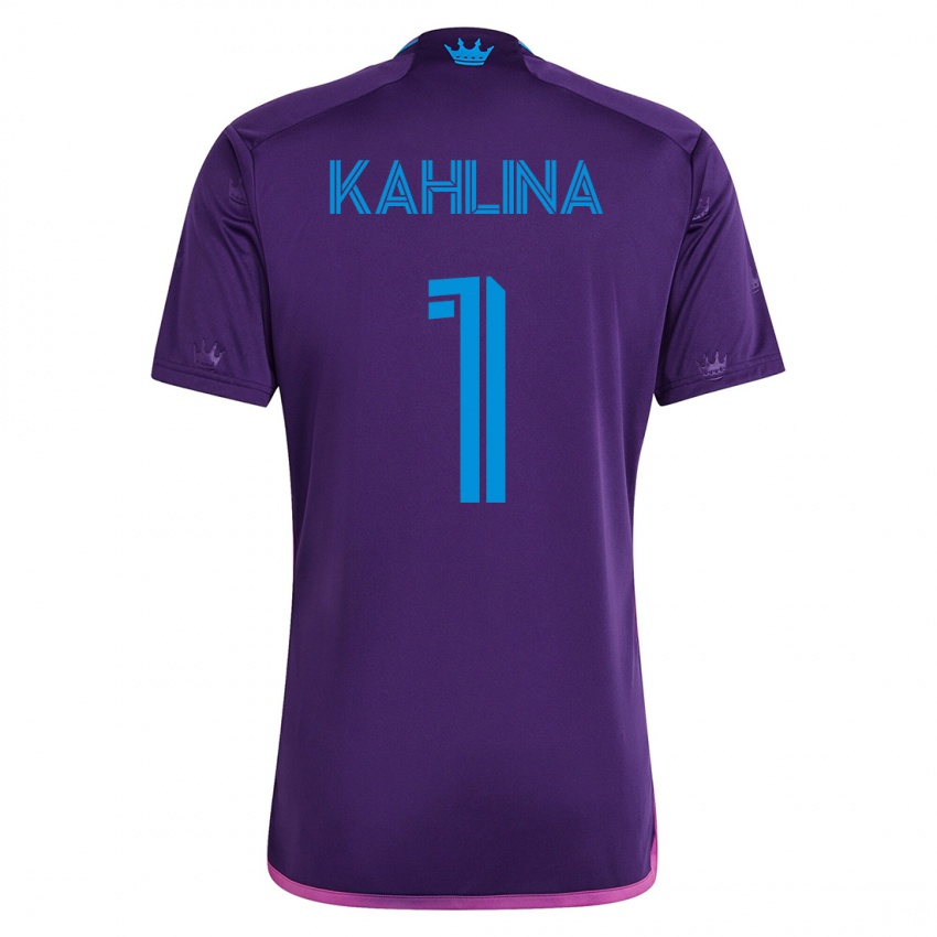 Heren Kristijan Kahlina #1 Viooltje Uitshirt Uittenue 2023/24 T-Shirt
