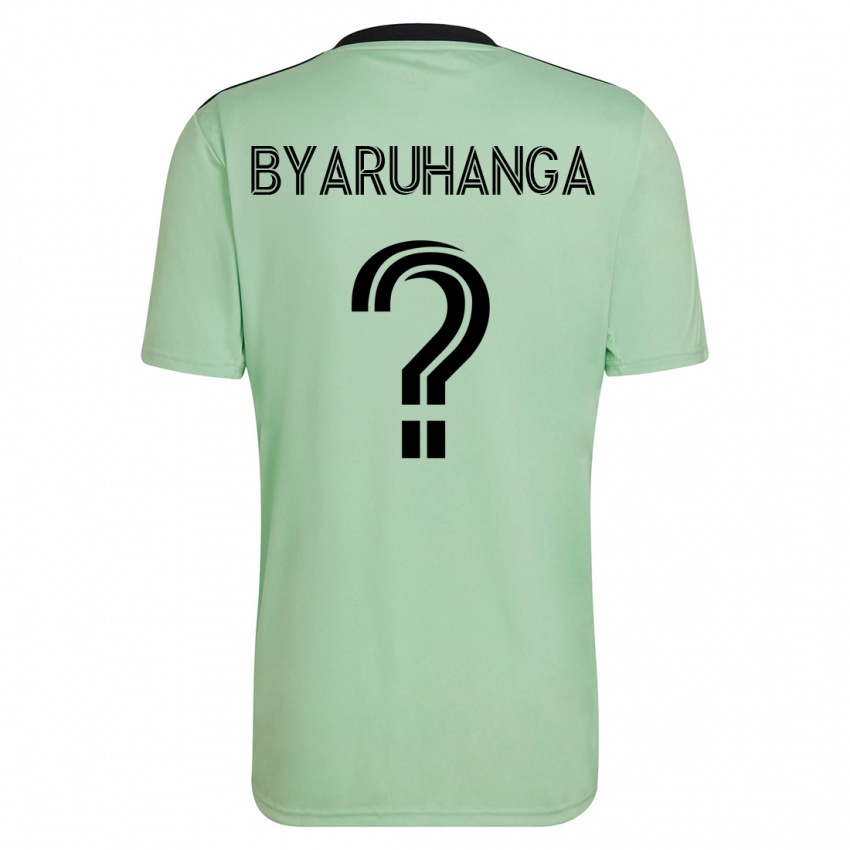 Heren Bobosi Byaruhanga #0 Licht Groen Uitshirt Uittenue 2023/24 T-Shirt