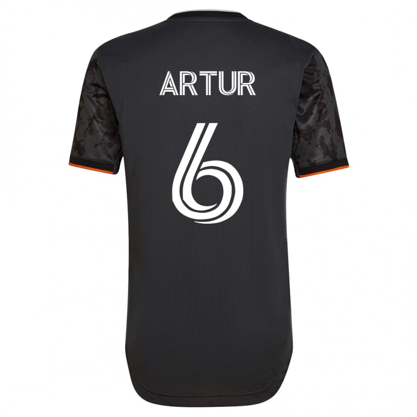Heren Artur #6 Zwart Uitshirt Uittenue 2023/24 T-Shirt