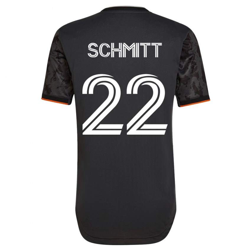 Heren Tate Schmitt #22 Zwart Uitshirt Uittenue 2023/24 T-Shirt