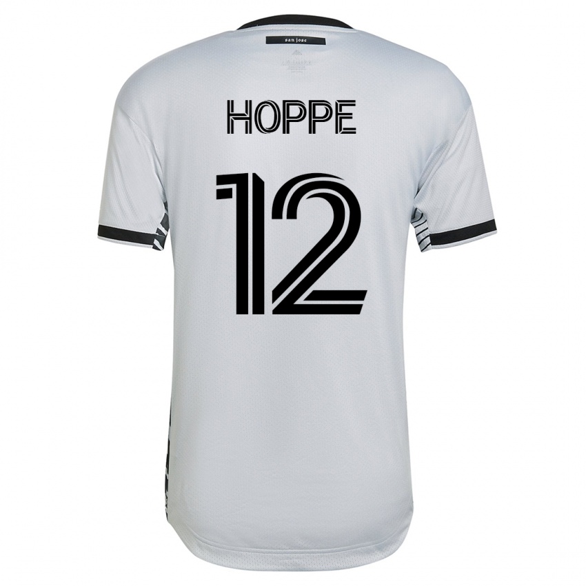 Heren Matthew Hoppe #12 Wit Uitshirt Uittenue 2023/24 T-Shirt
