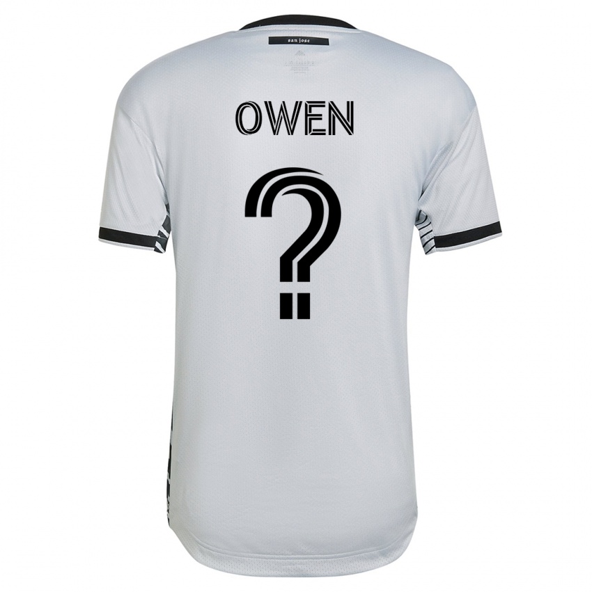 Heren Connor Owen #0 Wit Uitshirt Uittenue 2023/24 T-Shirt