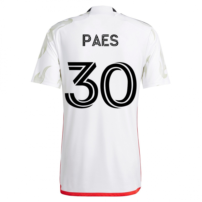 Heren Maarten Paes #30 Wit Uitshirt Uittenue 2023/24 T-Shirt
