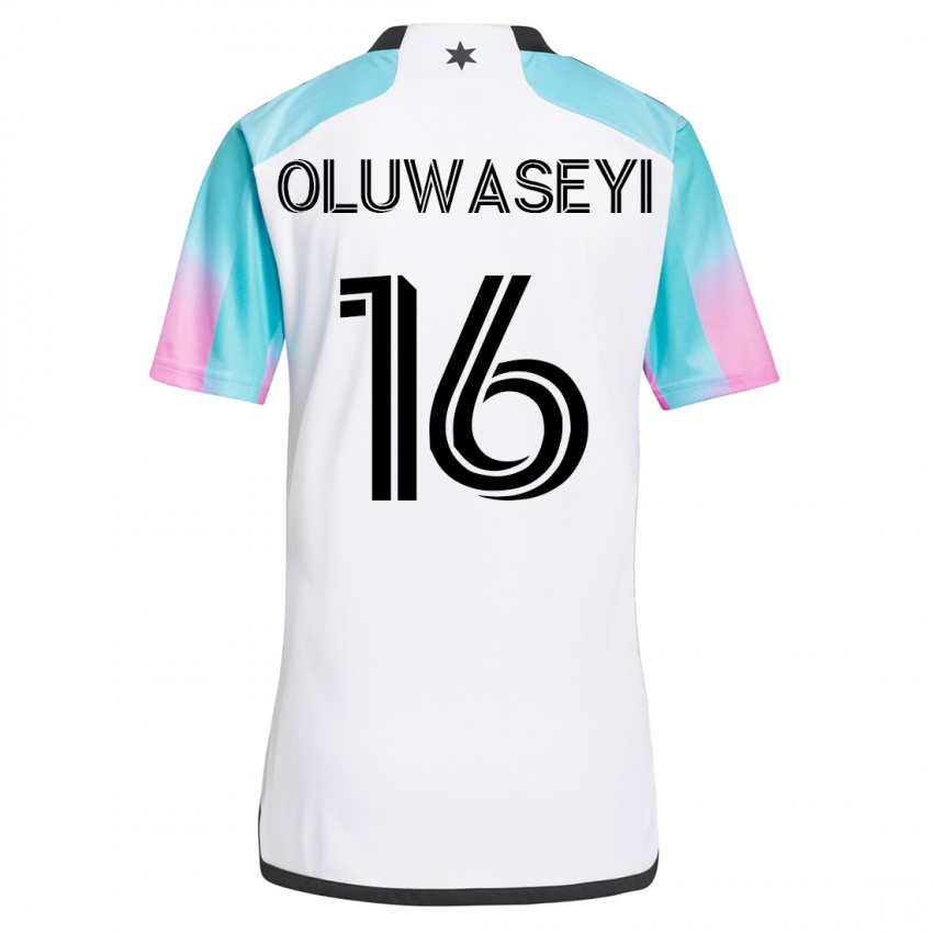 Heren Tani Oluwaseyi #16 Wit Uitshirt Uittenue 2023/24 T-Shirt