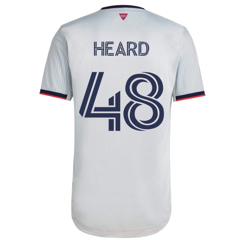 Heren Aaron Heard #48 Wit Uitshirt Uittenue 2023/24 T-Shirt