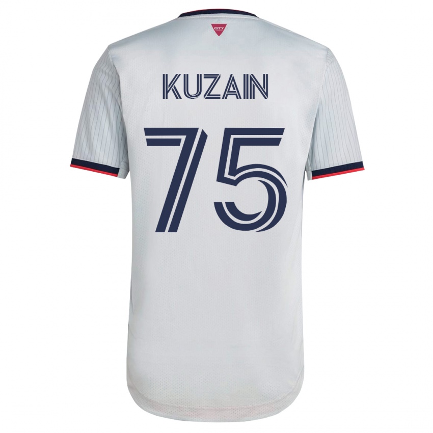 Heren Wan Kuzain #75 Wit Uitshirt Uittenue 2023/24 T-Shirt