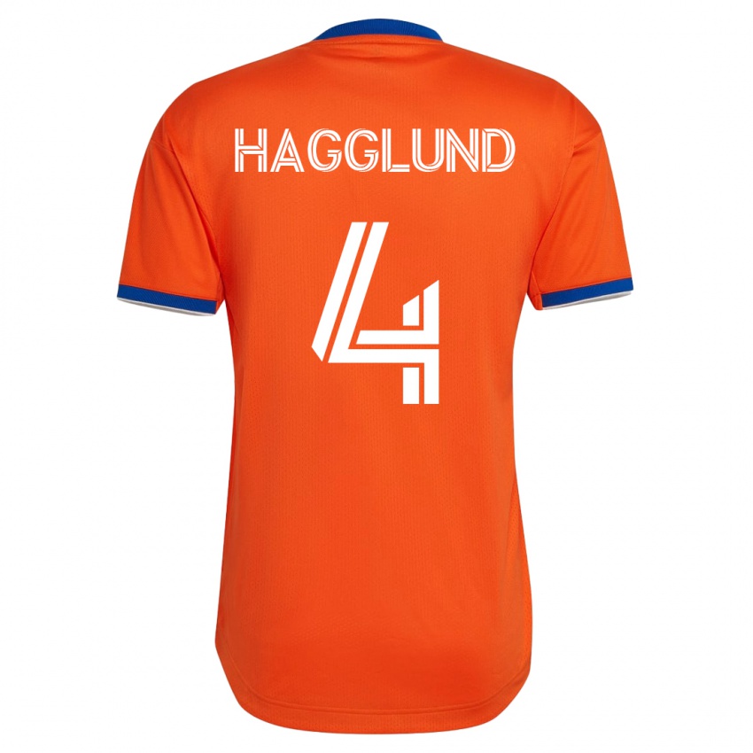 Heren Nick Hagglund #4 Wit Uitshirt Uittenue 2023/24 T-Shirt