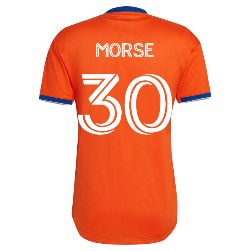 Heren Hunter Morse #30 Wit Uitshirt Uittenue 2023/24 T-Shirt