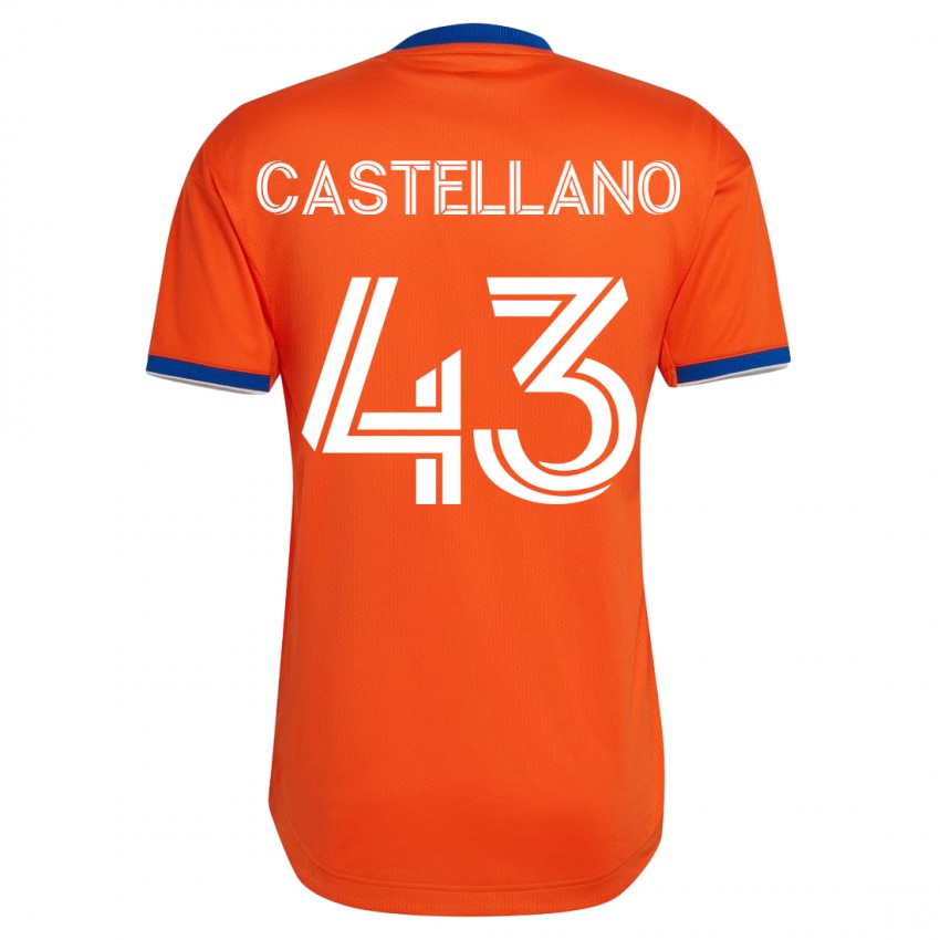 Heren Jesús Castellano #43 Wit Uitshirt Uittenue 2023/24 T-Shirt