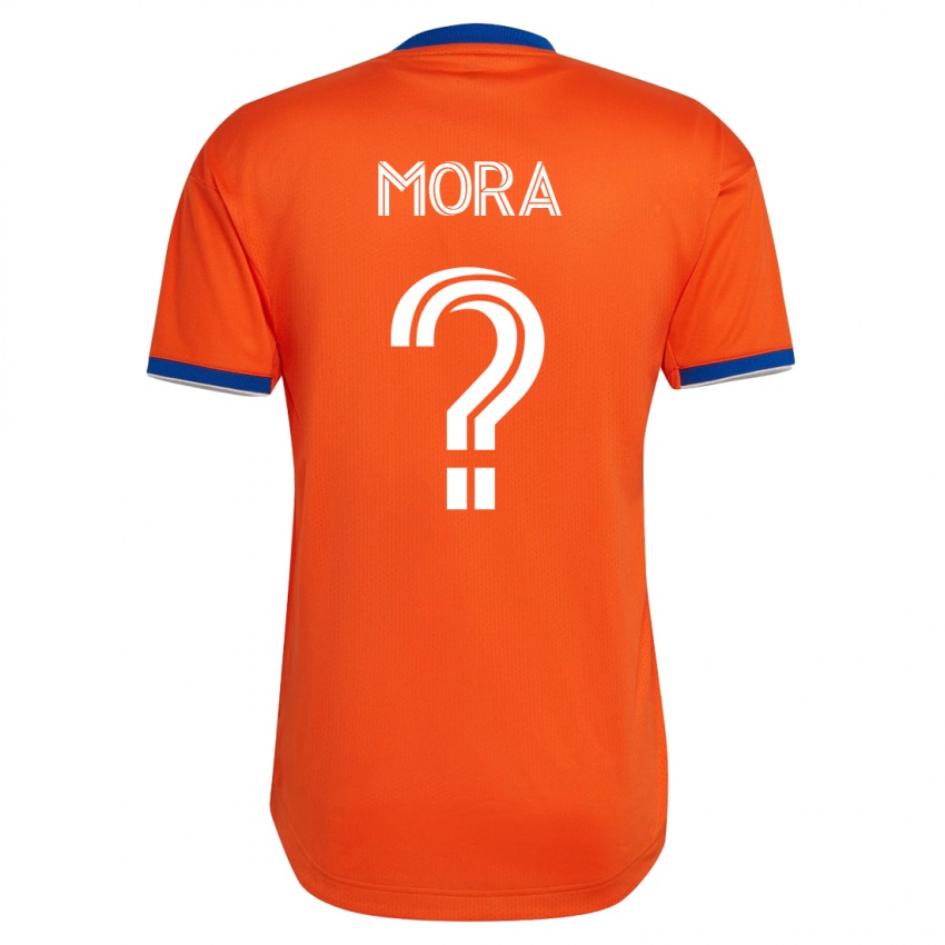 Heren Jiovanny Mora #0 Wit Uitshirt Uittenue 2023/24 T-Shirt