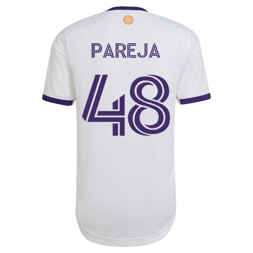 Heren Diego Pareja #48 Wit Uitshirt Uittenue 2023/24 T-Shirt