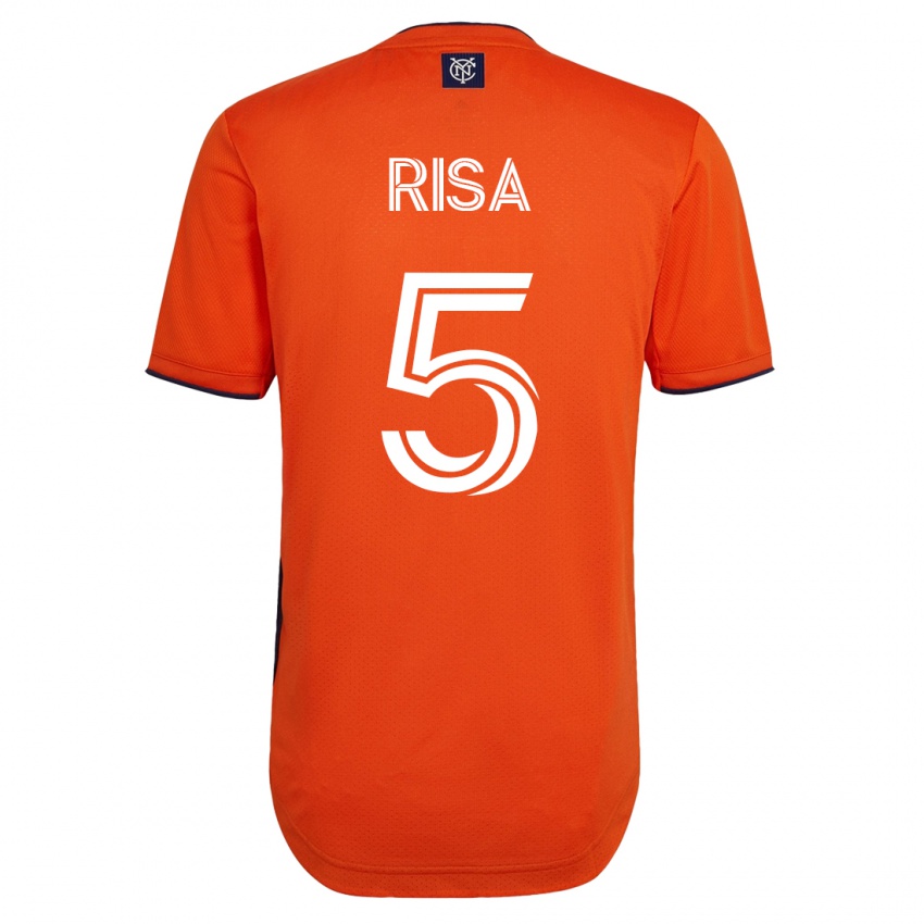 Heren Birk Risa #5 Zwart Uitshirt Uittenue 2023/24 T-Shirt