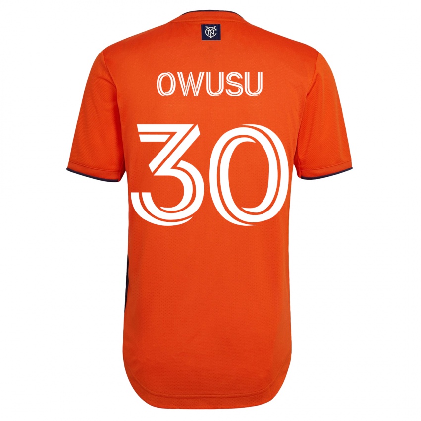 Heren Samuel Owusu #30 Zwart Uitshirt Uittenue 2023/24 T-Shirt